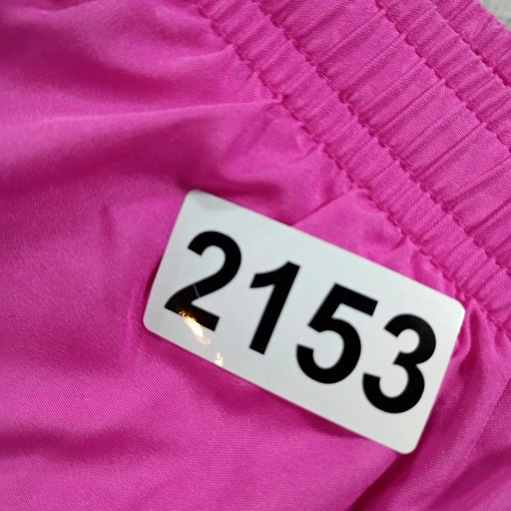 Nike Womens Dri-FIT Running Shorts Pink Medium Mesh Side Panels